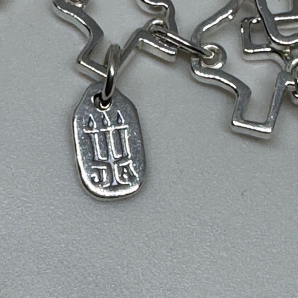 NWTames Avery Texas Sterling Charm Bracelet with Blue Bonnet Butterfly Charm - Picture 4 of 5